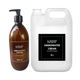 KRISP A2Z Ammoniated Cream 5 L & Ammoniated Cream Amber Glass Bottle 500 ml