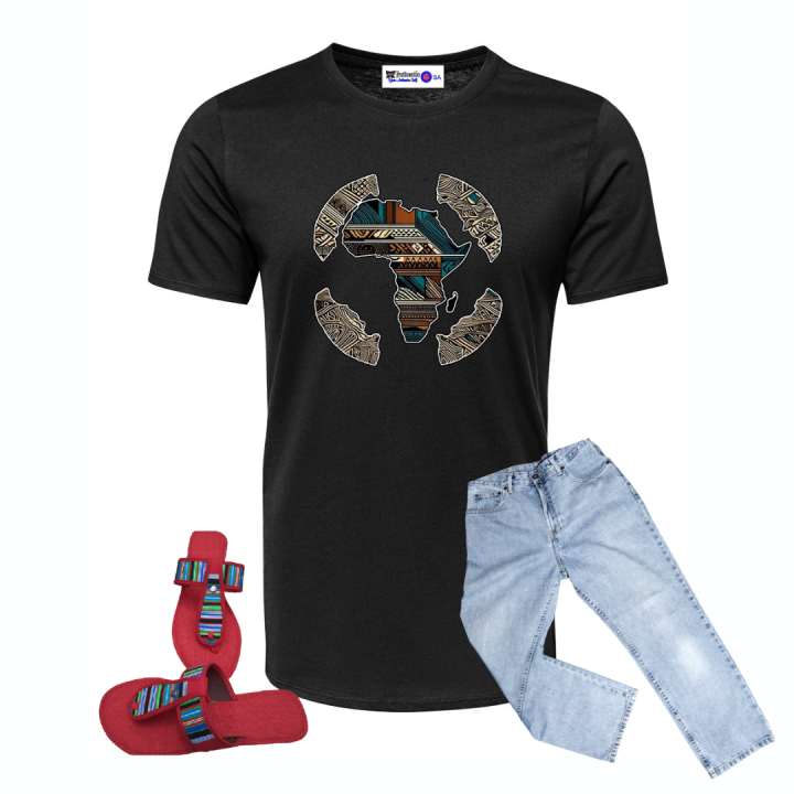 Africa Map T-Shirt for Cultural Style