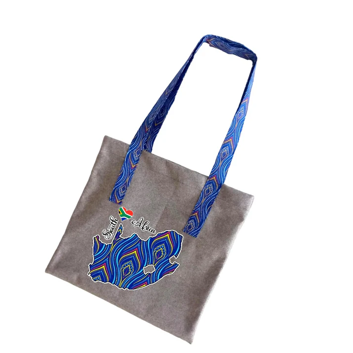 Felt Shopping Tote/Bag - African Fabric-Inspired