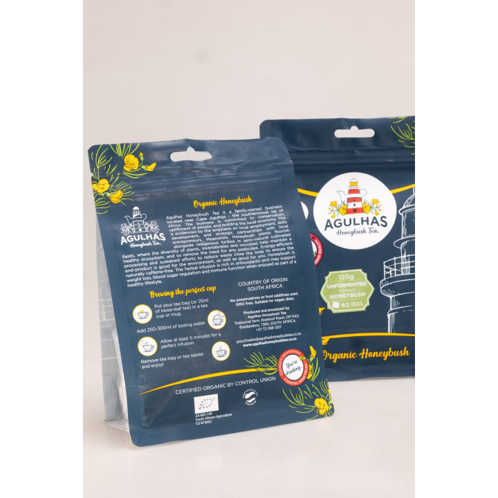 Agulhas Honeybush Tea - Green (Unfermented) Tea Bags
