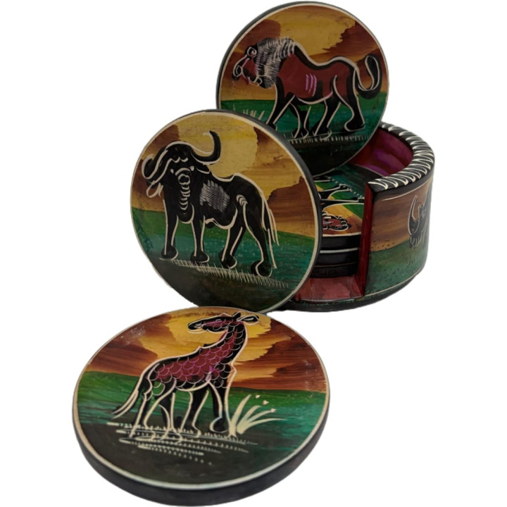 Coloured Ceramic Coasters