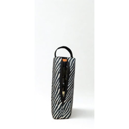 Zebra Print Eco-felt Champagne Bag