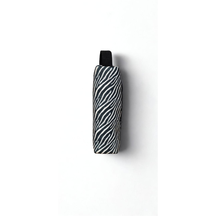 Zebra Print Eco-felt Champagne Bag