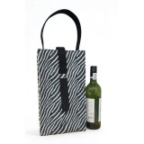 Zebra Print Eco-felt Wine Holder
