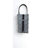 Zebra Print Eco-felt Wine Holder