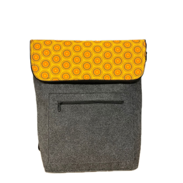 Shweshwe Eco-felt Small Backpack
