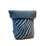 Zebra Print Eco-felt Small Backpack
