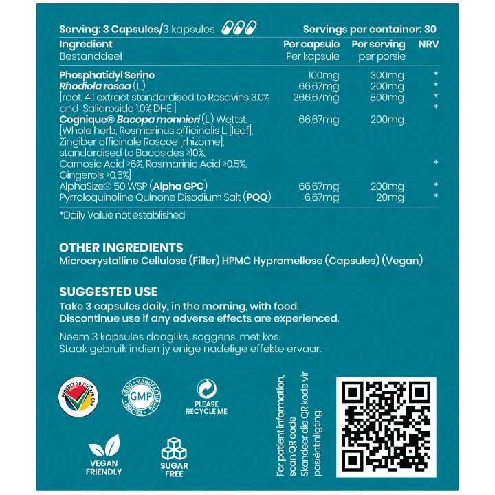 NutriViva Think Tank ™ Advanced Neuro Focus, Memory & Cognition Complex
