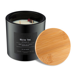 Luna Solid Black Jar Soy Wax Scented Candle