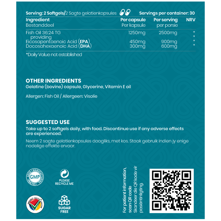 NutriViva OH! Mega™ Omega-3 Fish Oil - EPA:DHA In A Triglyceride Format