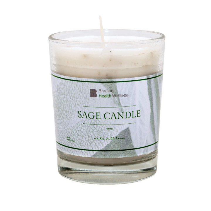Unscented Candle: Sage 200ml