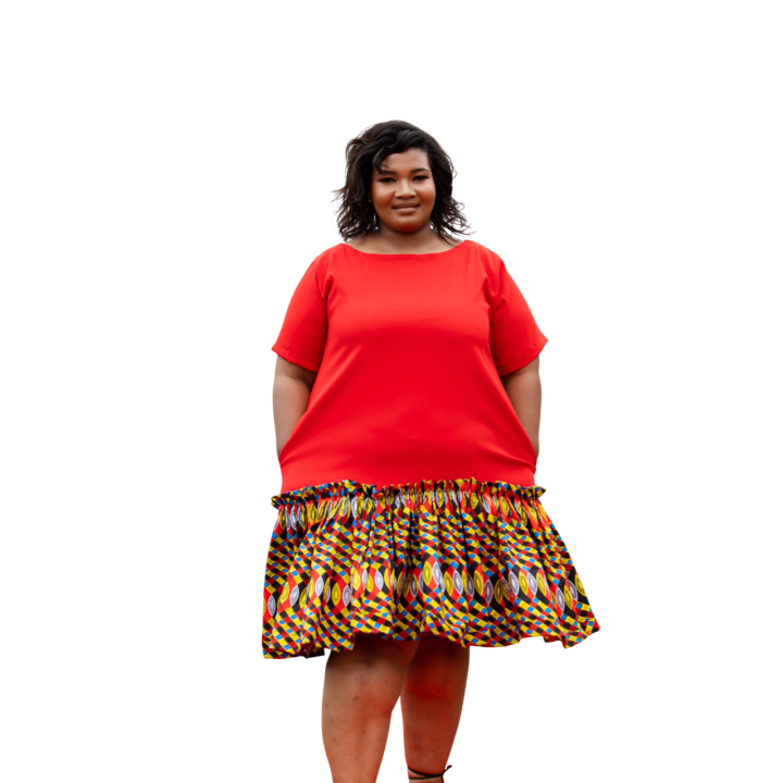 Dress: Red Milano Print