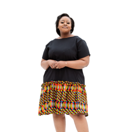 Dress: Black Milano Print