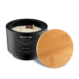 Aurora Solid Black Jar Soy Wax Scented Candle
