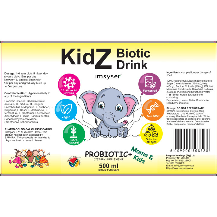 Imsyser - KidZ Probiotic, 500 ml