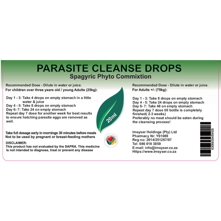 Imsyser Herbal Cleanse Drops 20 ml