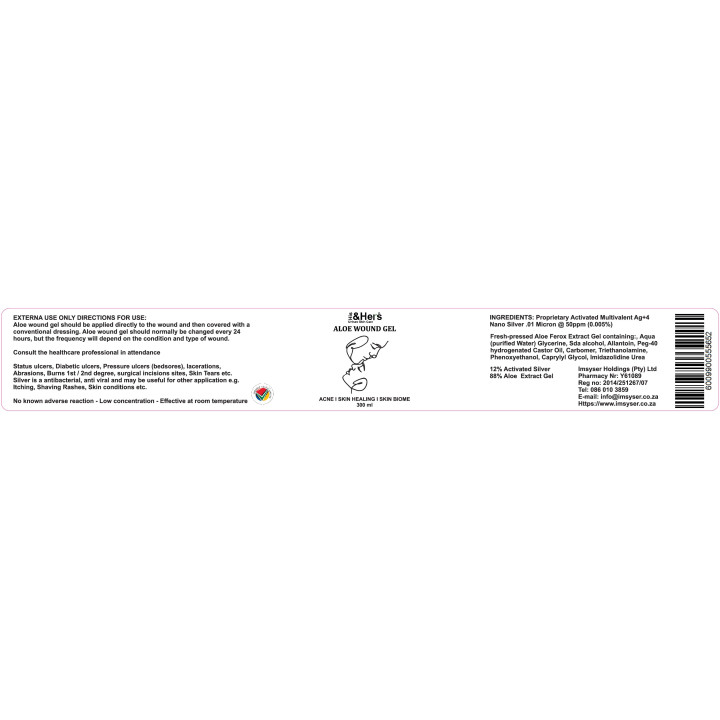 Imsyser Health Products - His & Hers Aloe Wound Gel 300 ml