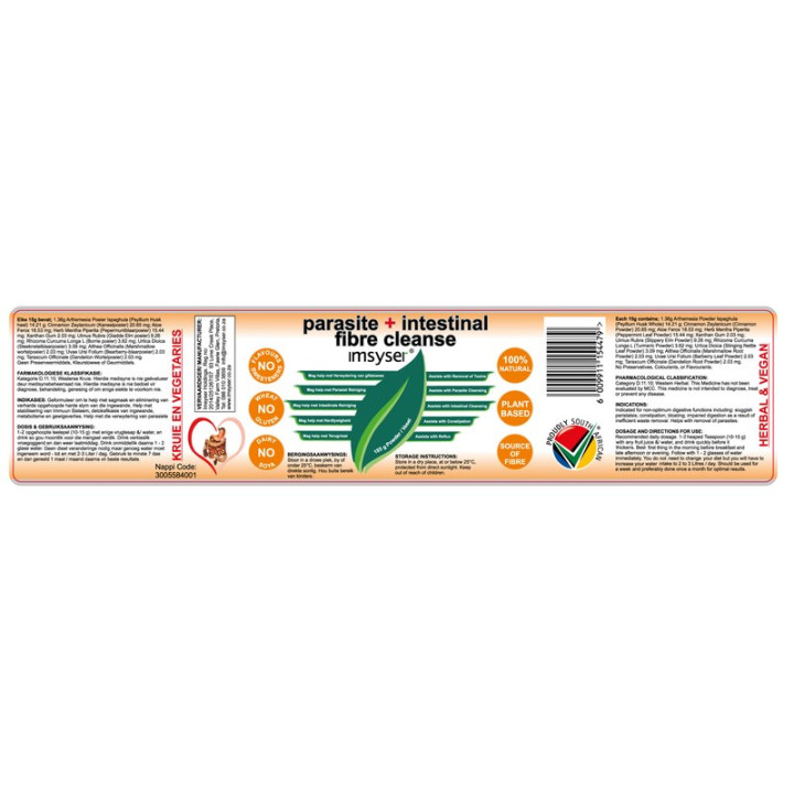 Imsyser - Parasite Intestinal Fibre Cleanse 185 g