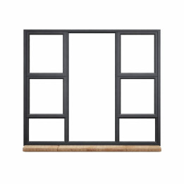 Aluminium PTT2015 Top-Hung Awning Window with Clear Safety Glass (2000 x 1500mm) - Bronze