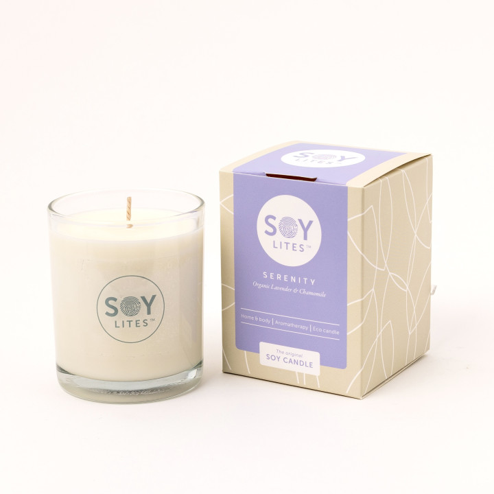SoyLites - Serenity Moisturising Soy Candle, 70 ml