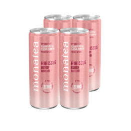 Monatea Sparkling Rooibos Tea – Hibiscus, Berry & Buchu (ZERO) | 4 x 300ml
