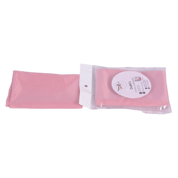 Dubis Double Layer Satin Bonnet For Healthy Beautiful Hair. Blush Pink