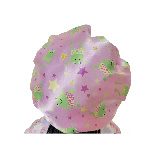 Double Layer Kiddies/Babies Silk Bonnet for Healthy Fresh Hair Pink With Print Stars