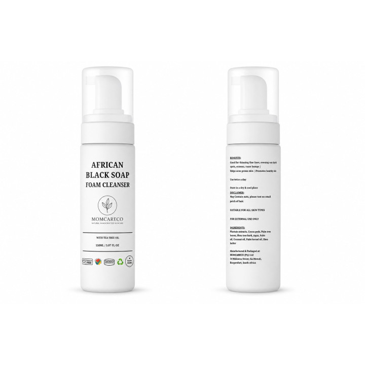 MomCareCo - African Black Soap Foam Cleanser 150 ml