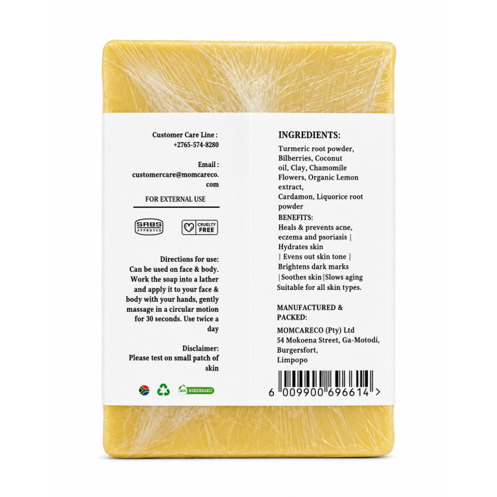 MomCareCo - Brightening Turmeric Soap