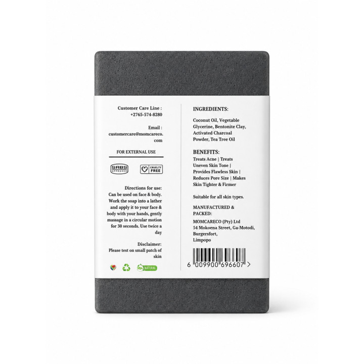 MomCareCo - Activated Charcoal Soap