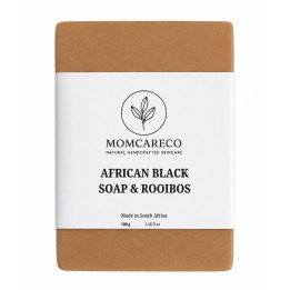Momcareco Skincare - African Black Soap & Rooibos Soap Bar