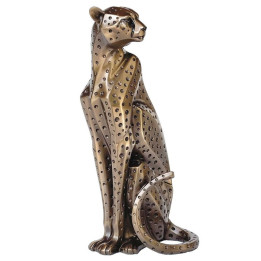 Zimbini - Cheetah Sitting Sculpture