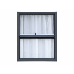 Aluminium Double Top Hung Window Frame 600x900 (Charcoal)