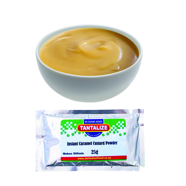 Tantalize Sugar-Free Instant Custard Caramel 50 g | Proudly SA