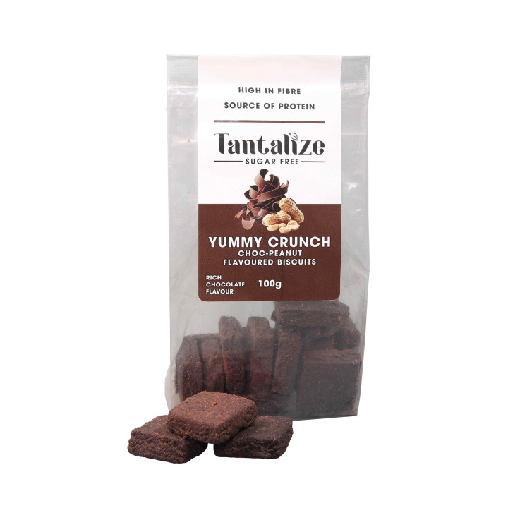 Yummy Crunch Biscuits Choc & Peanut 100 g | Proudly SA