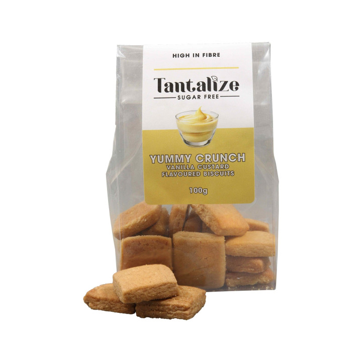 Yummy Crunch Biscuits Vanilla Custard, Trade Pack (6 x 100 g) | Proudly SA