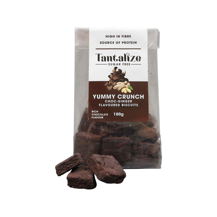 Yummy Crunch Biscuits Choc Ginger 100 g | Proudly SA