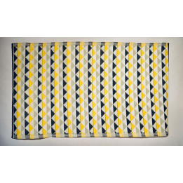 Triangle Mat Yellow, Grey & White