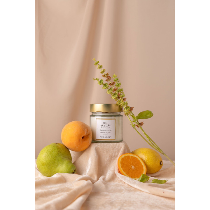 Rich Aunties Esthetics - The Franschhoek Scented Soy Candle - Riesling Wine Inspired 212ml