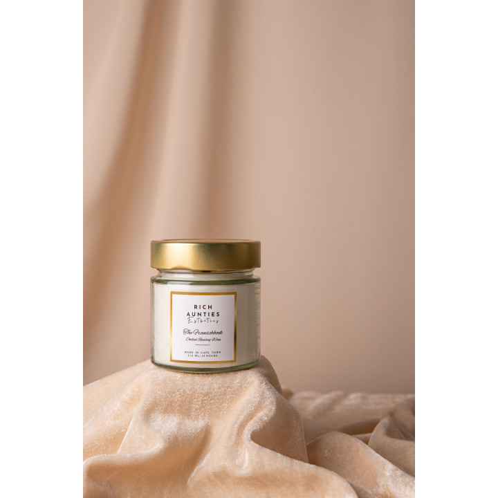 Rich Aunties Esthetics - The Franschhoek Scented Soy Candle - Riesling Wine Inspired 212ml
