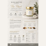 Rich Aunties Esthetics - The Paarl Scented Soy Candle - Cabernet Sauvignon Wine Inspired 212ml