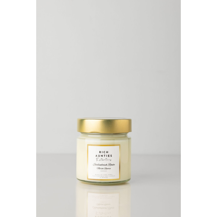 Rich Aunties Esthetics - The Stellenbosch Route Scented Soy Candle - Merlot Wine Inspired 212ml