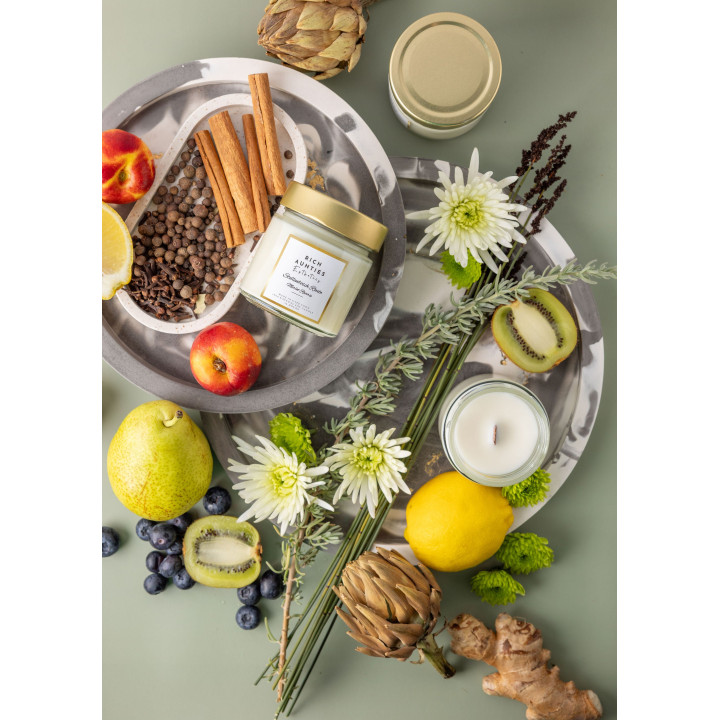 Rich Aunties Esthetics - The Stellenbosch Route Scented Soy Candle - Merlot Wine Inspired 212ml