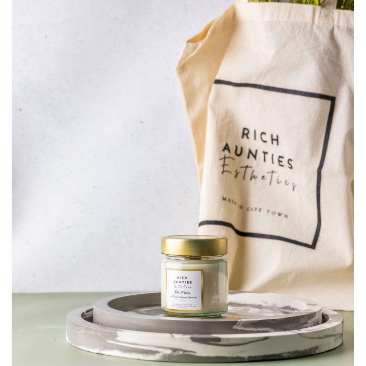 Rich Aunties Esthetics | Luxury Cotton Shopper Bag – Reusable Eco Tote
