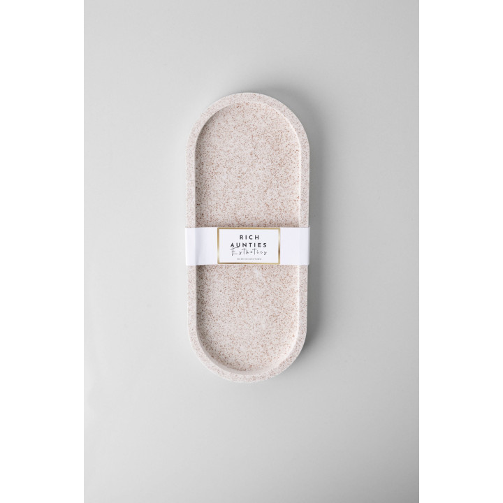 Rich Aunties Esthetics - Trinket Tray Oatmeal Medium - Creamy Beige