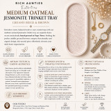 Rich Aunties Esthetics - Trinket Tray Oatmeal Medium - Creamy Beige
