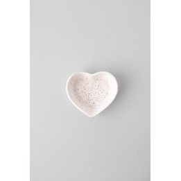 Rich Aunties Esthetics - Mini Heart Trinket Tray Oatmeal - Creamy Beige