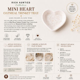 Rich Aunties Esthetics - Mini Heart Trinket Tray Oatmeal - Creamy Beige