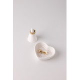 Rich Aunties Esthetics - Mini Heart Trinket Tray Oatmeal - Creamy Beige