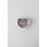 Rich Aunties Esthetics - Mini Heart Trinket Tray Grey Marble Gold Leaf